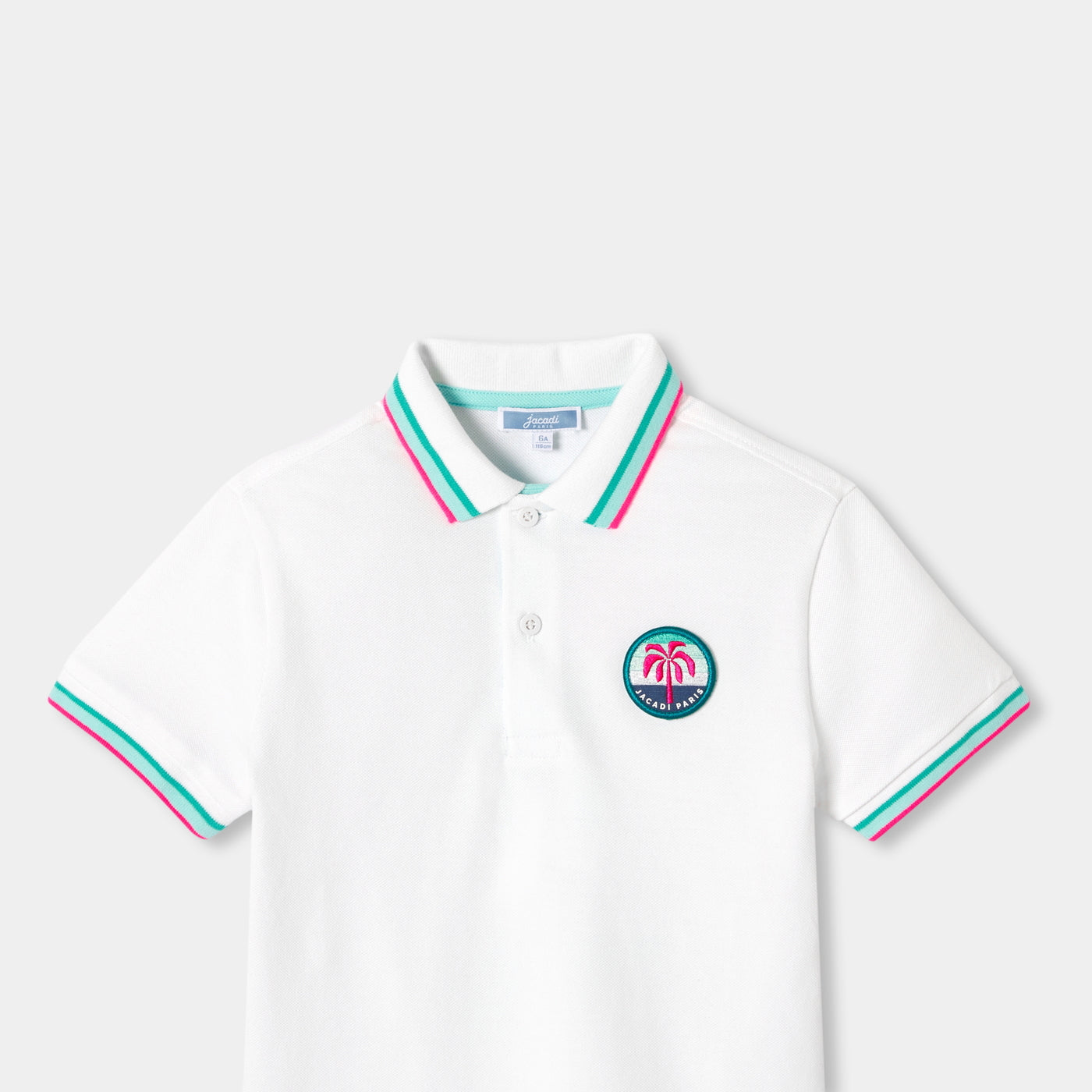 Boy mini piqué cotton polo shirt - blanc jacadi