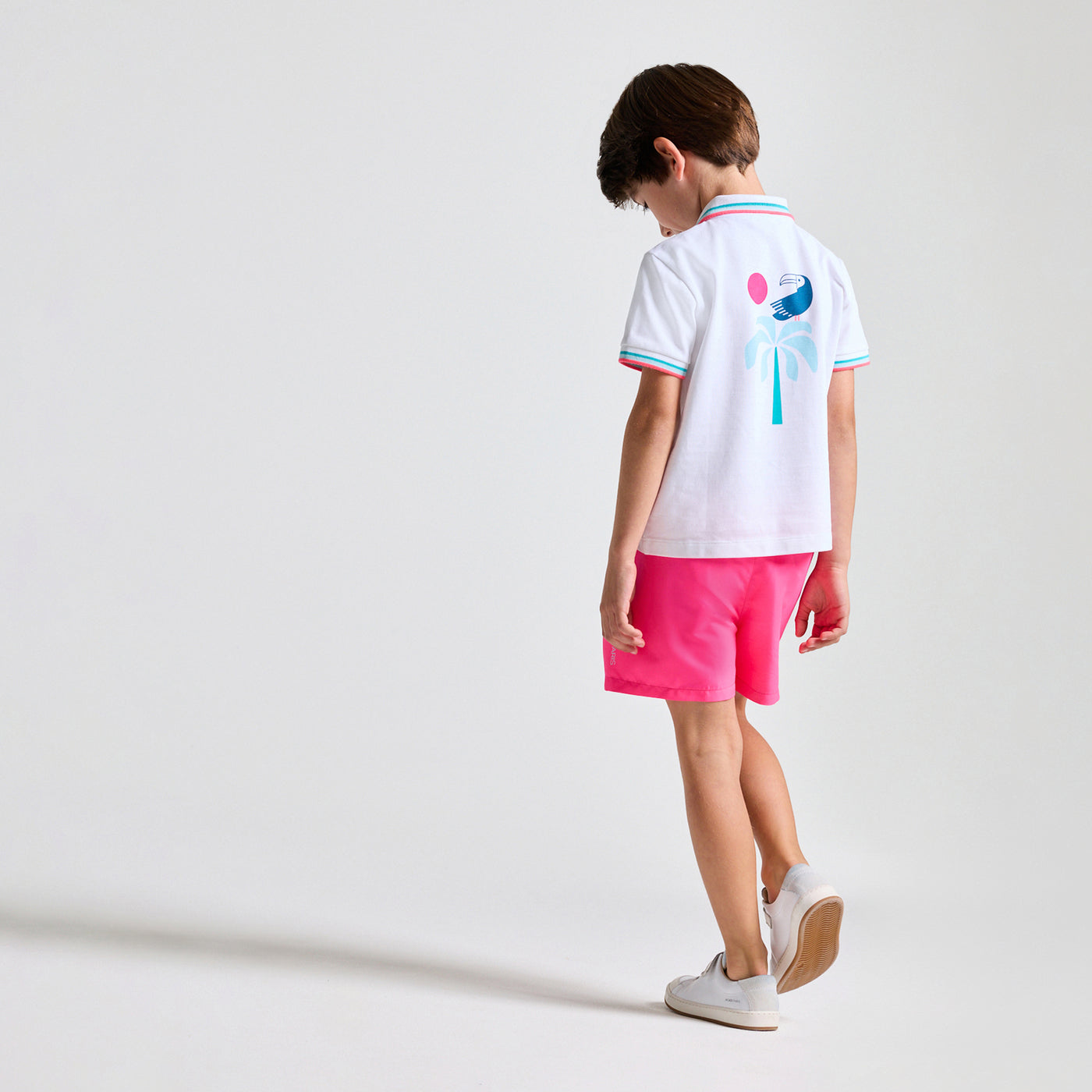 Boy mini piqué cotton polo shirt - blanc jacadi