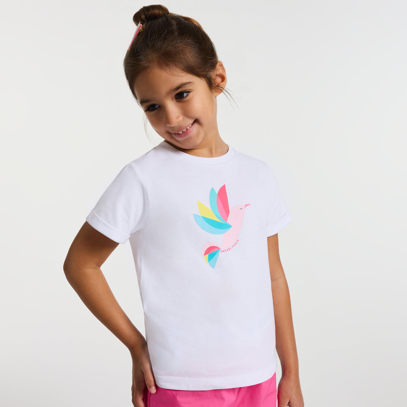 Girl cotton T-shirt - blanc jacadi