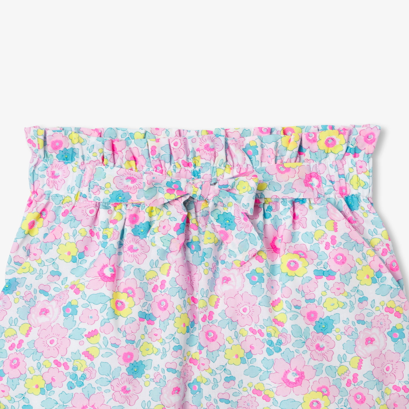 Girl Liberty fabric shorts - blanc/multico