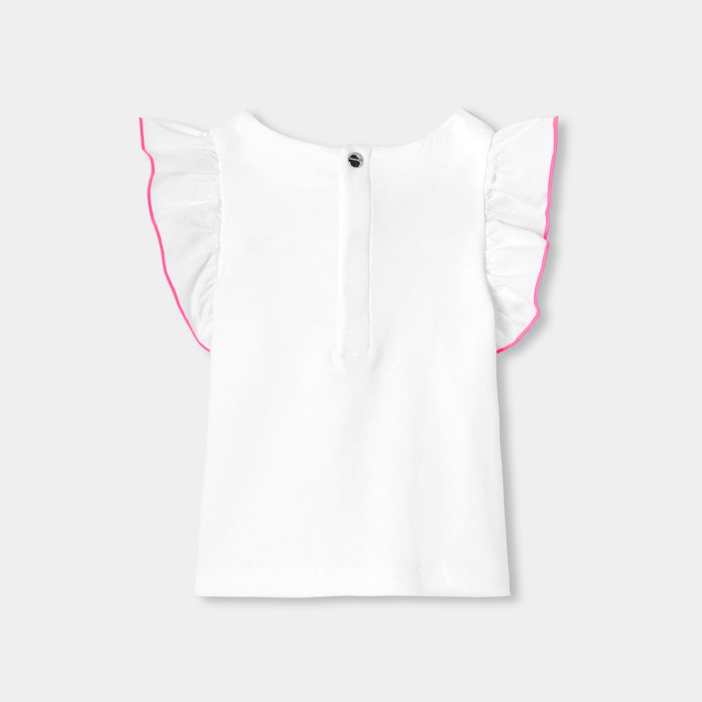 Baby girl interlock cotton T-shirt - blanc jacadi
