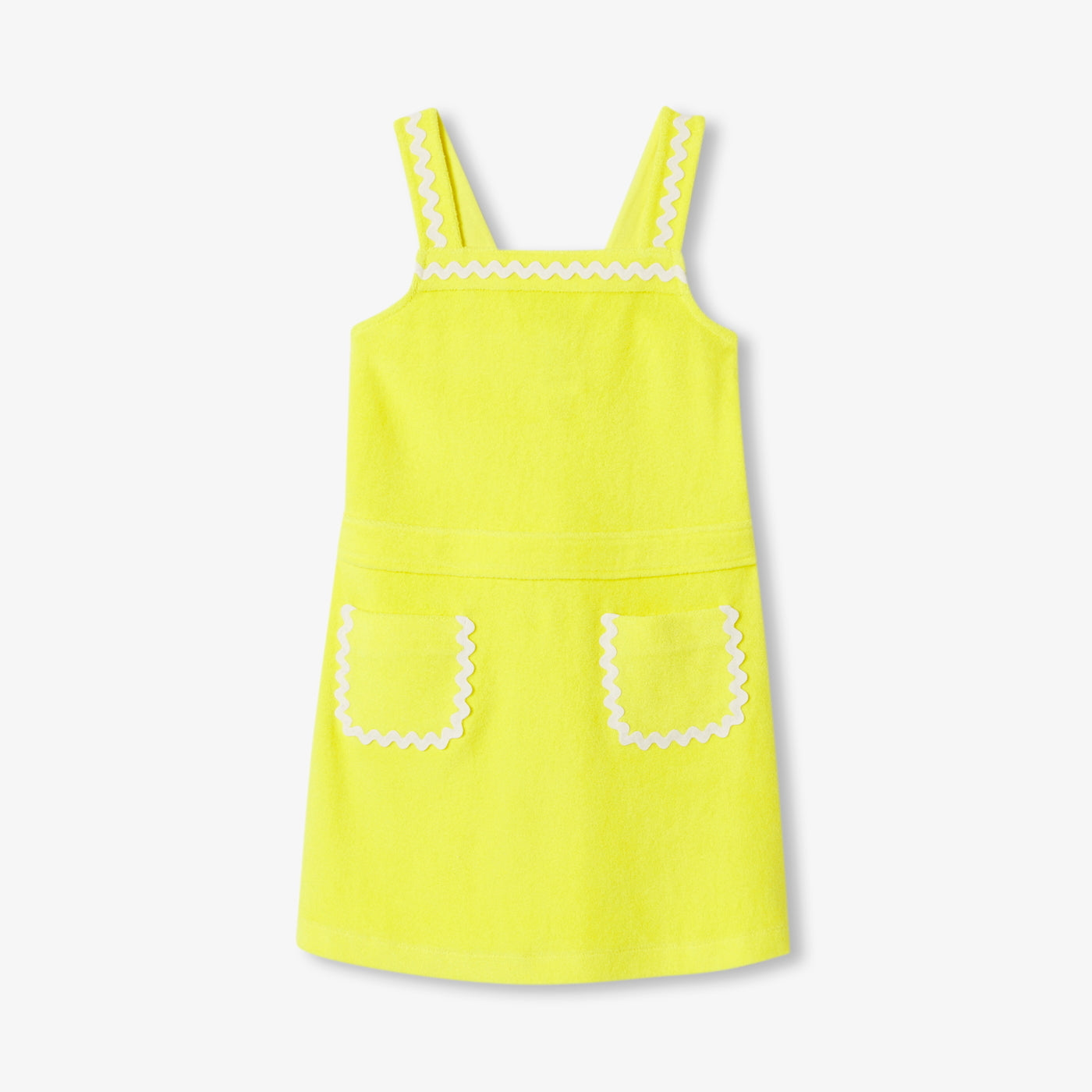 Girl terry cloth dress - jaune soleil