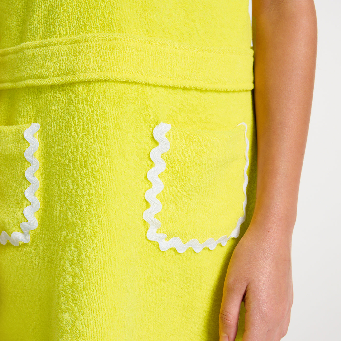 Girl terry cloth dress - jaune soleil