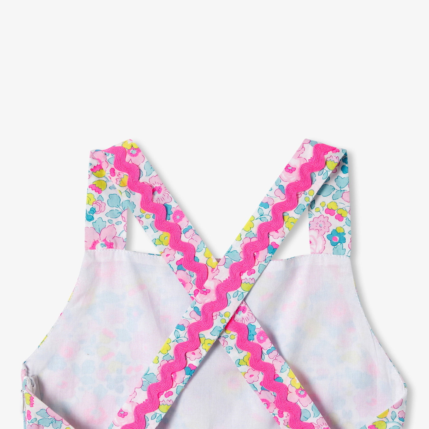 Girl Liberty fabric dress - blanc/multico