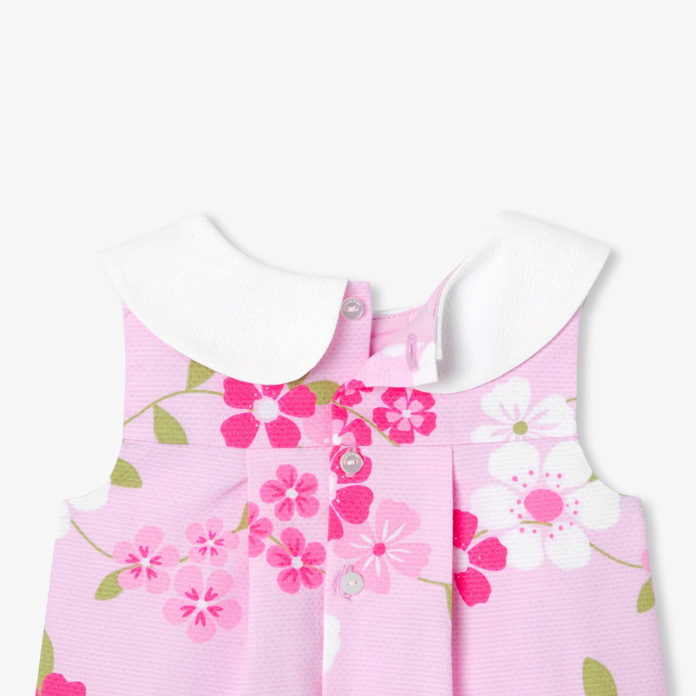 Baby girl dress with floral pattern - rose/multico
