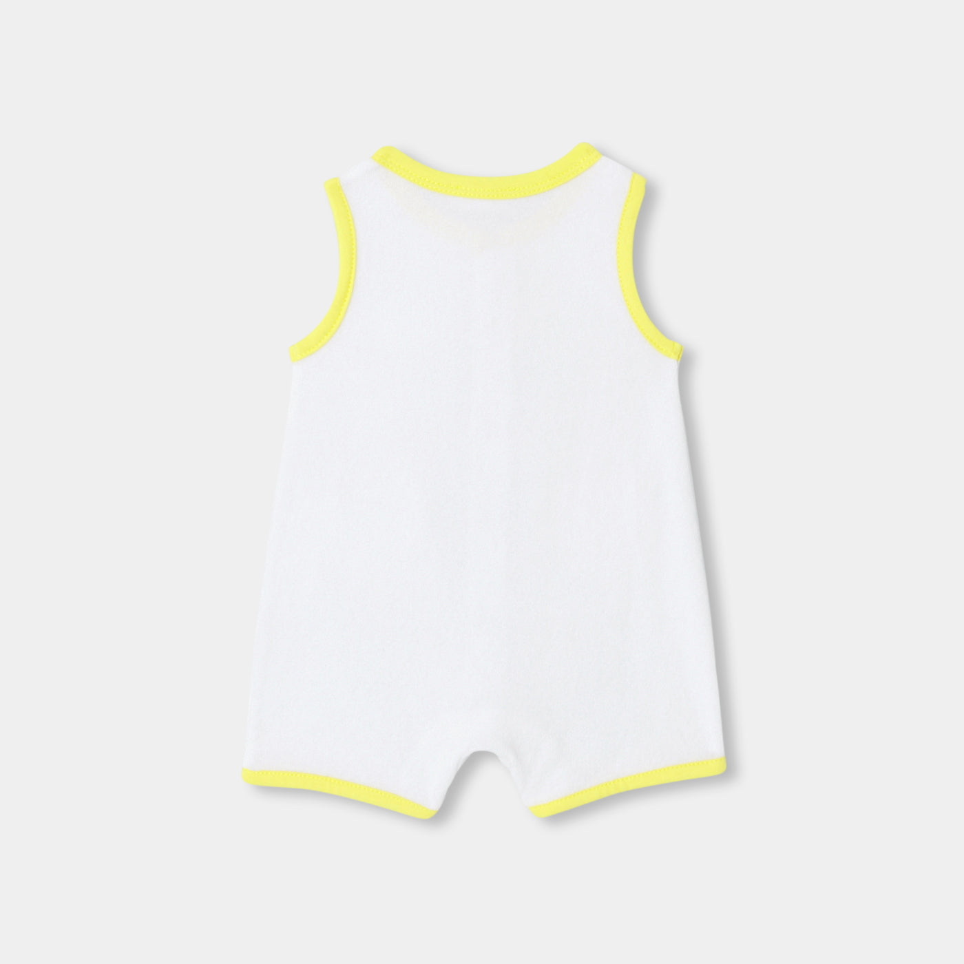 Baby boy French terry romper - blanc jacadi
