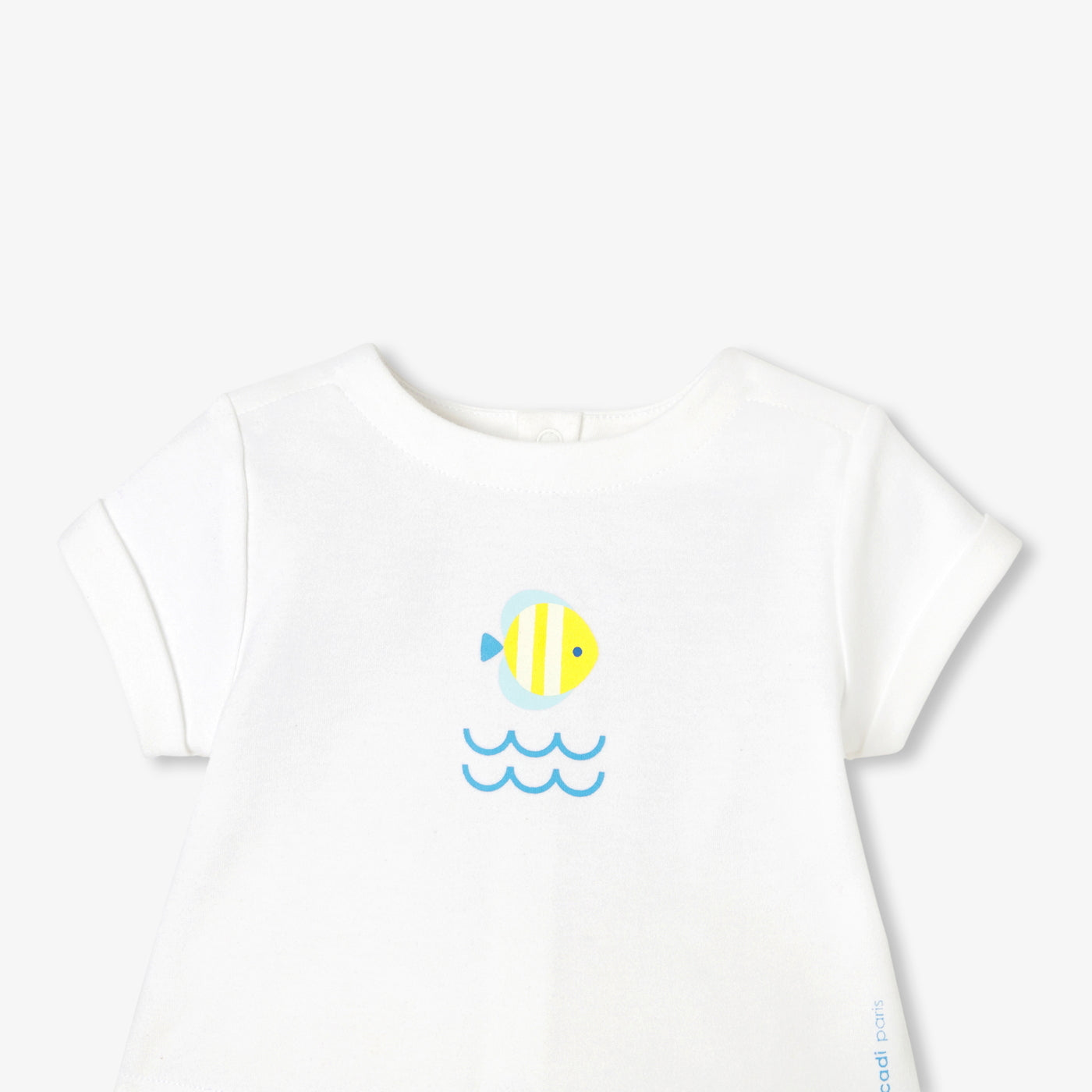 Baby boy cotton set - blanc/multico