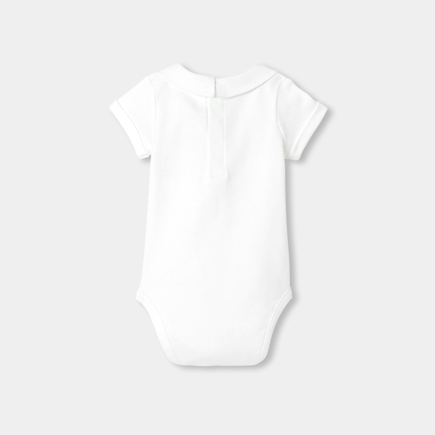 Baby boy interlock cotton bodysuit - blanc jacadi
