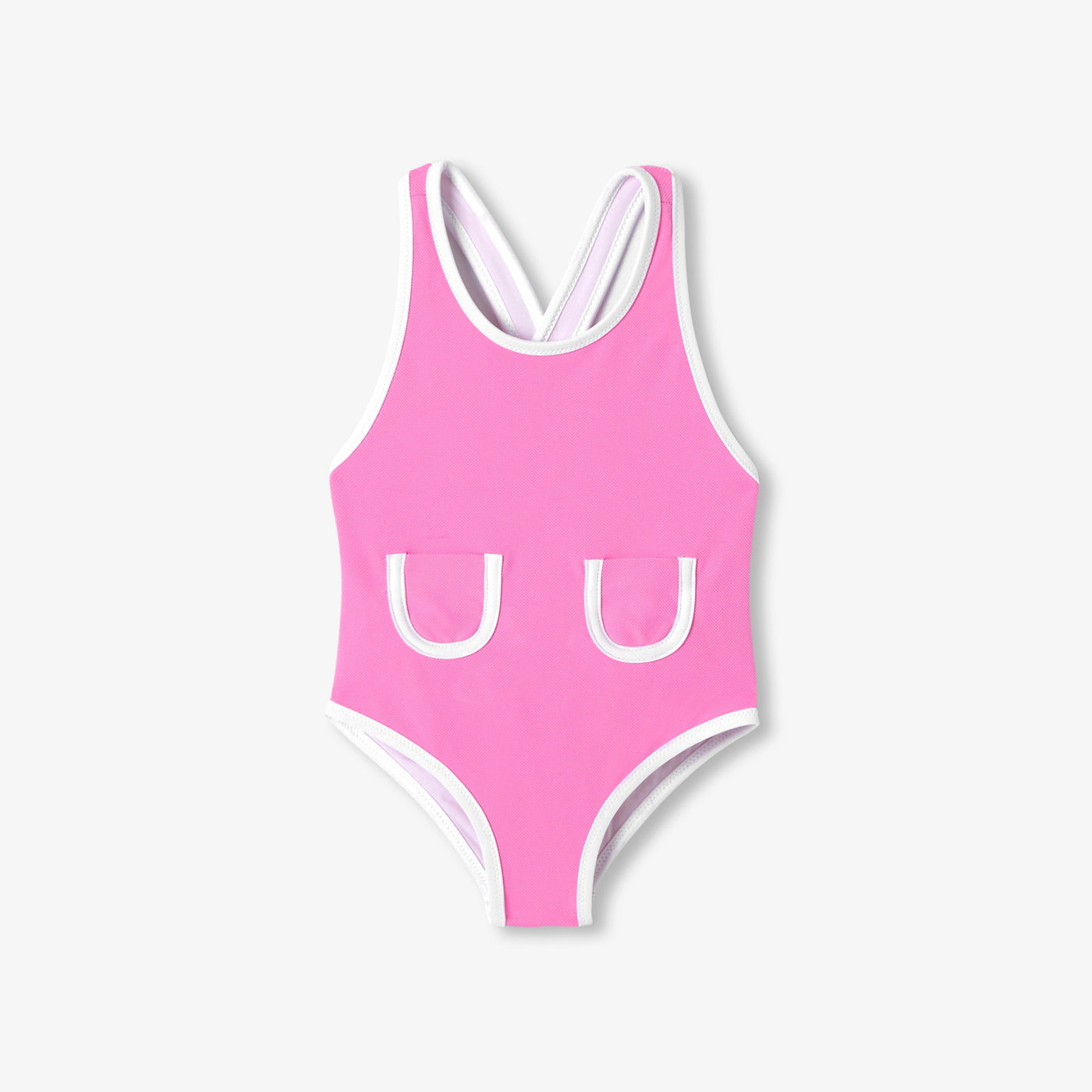 Baby girl piqué swimsuit - rose
