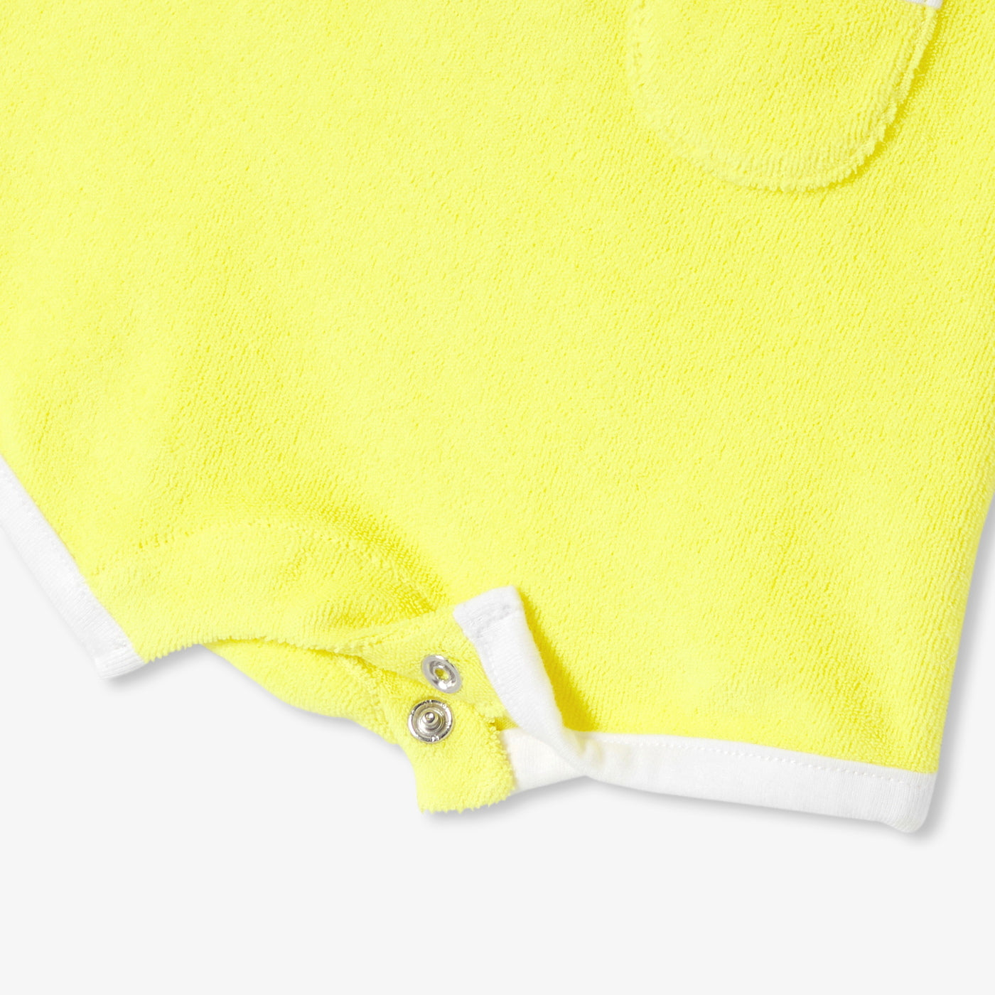 Baby romper in French terry - jaune soleil