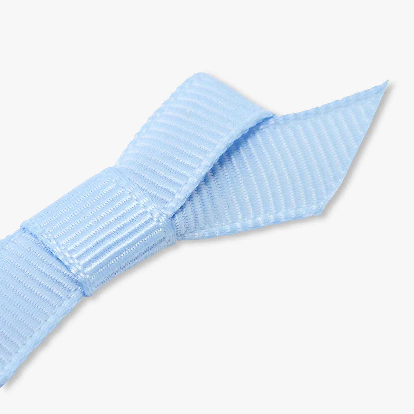 Baby girl crocodile clip duo with bow - bleu