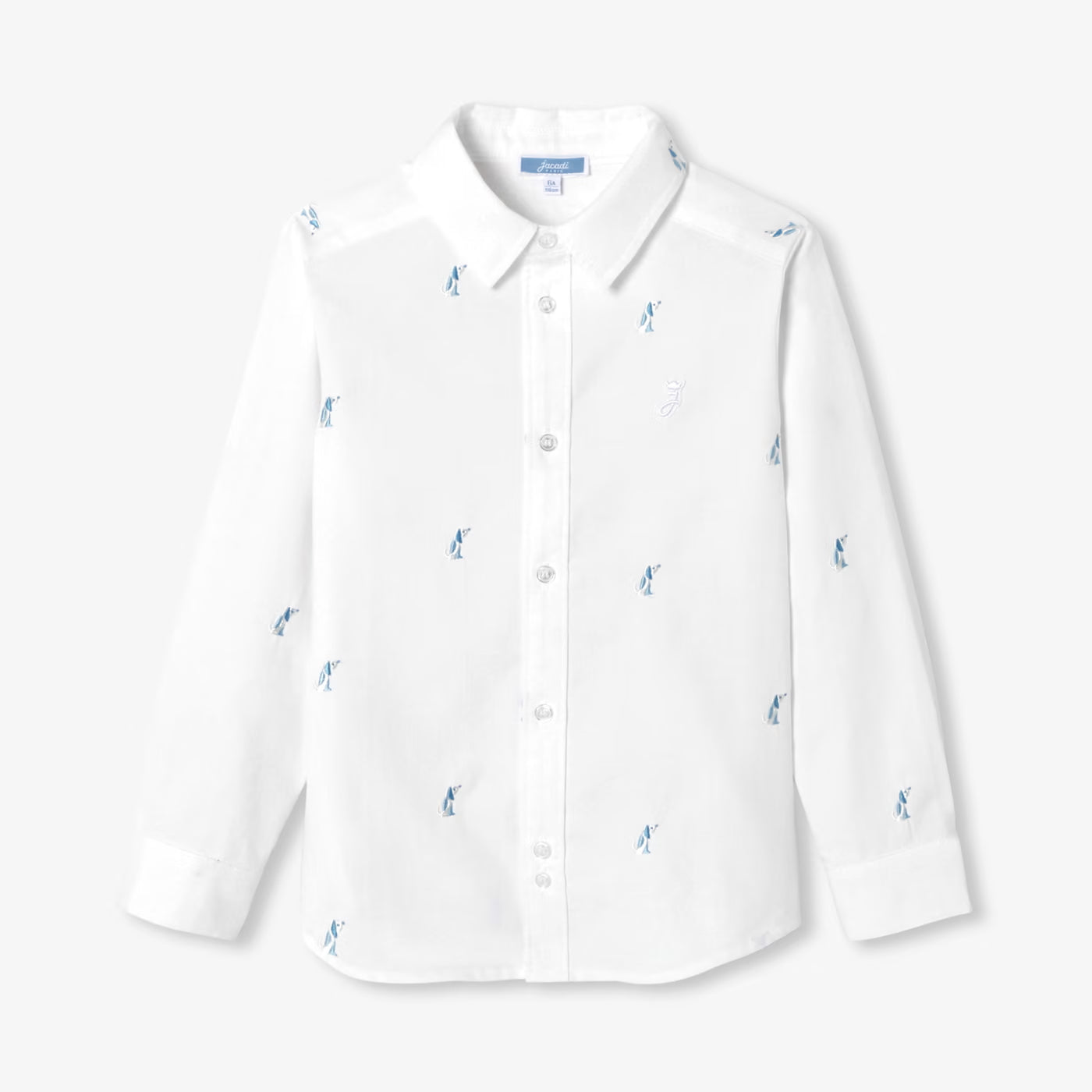 Boy printed Oxford shirt - blanc jacadi