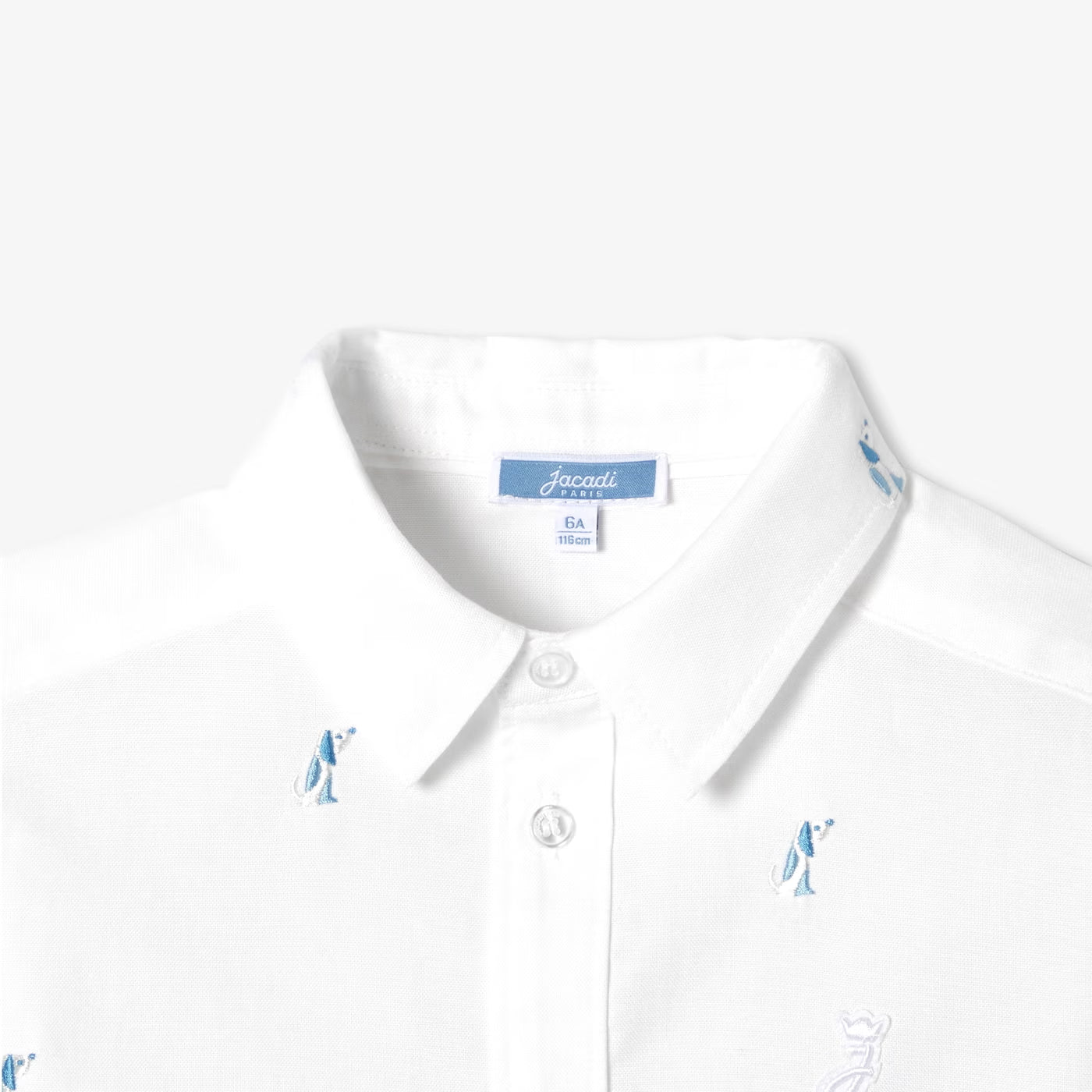 Boy printed Oxford shirt - blanc jacadi