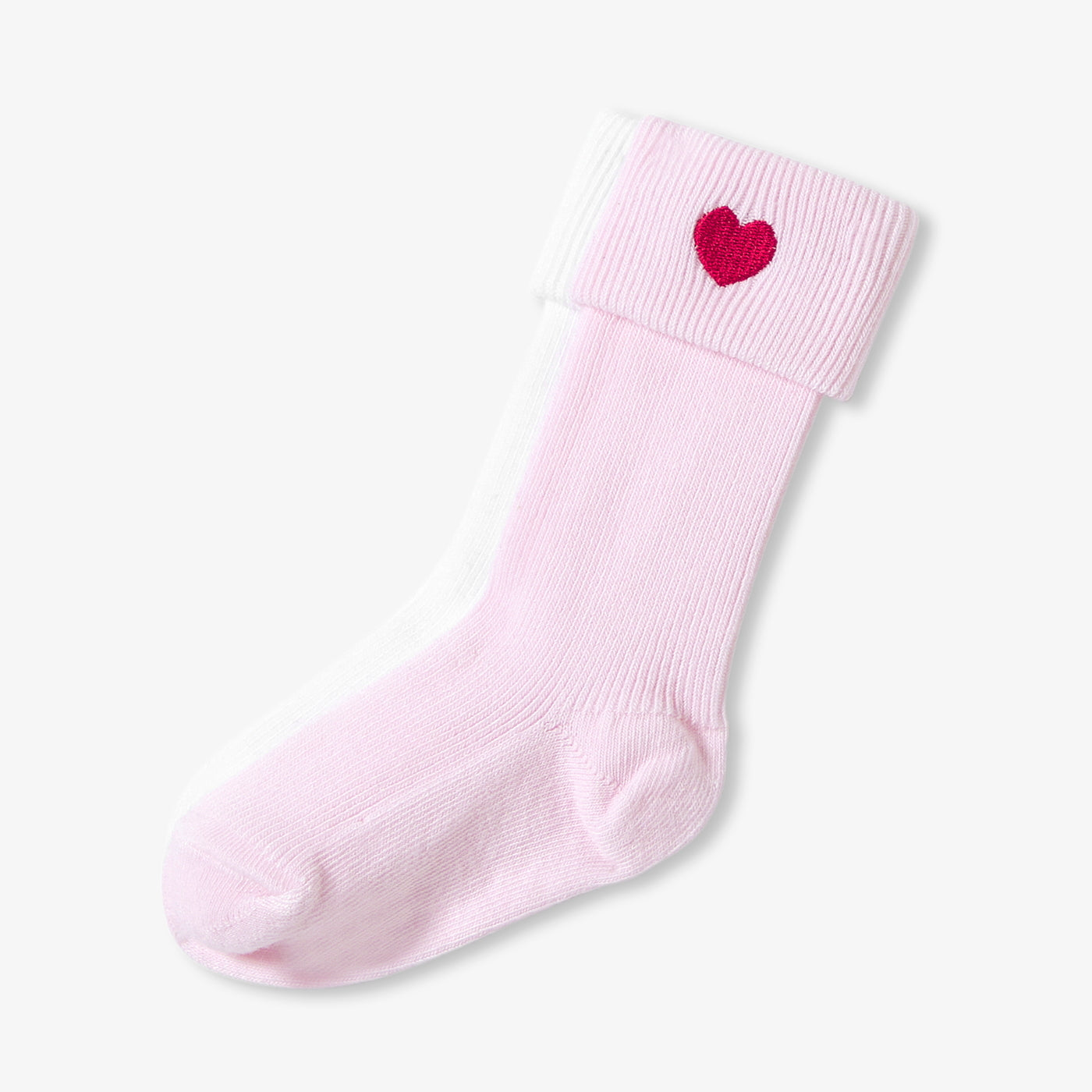 Baby girl sock set - rose/blanc