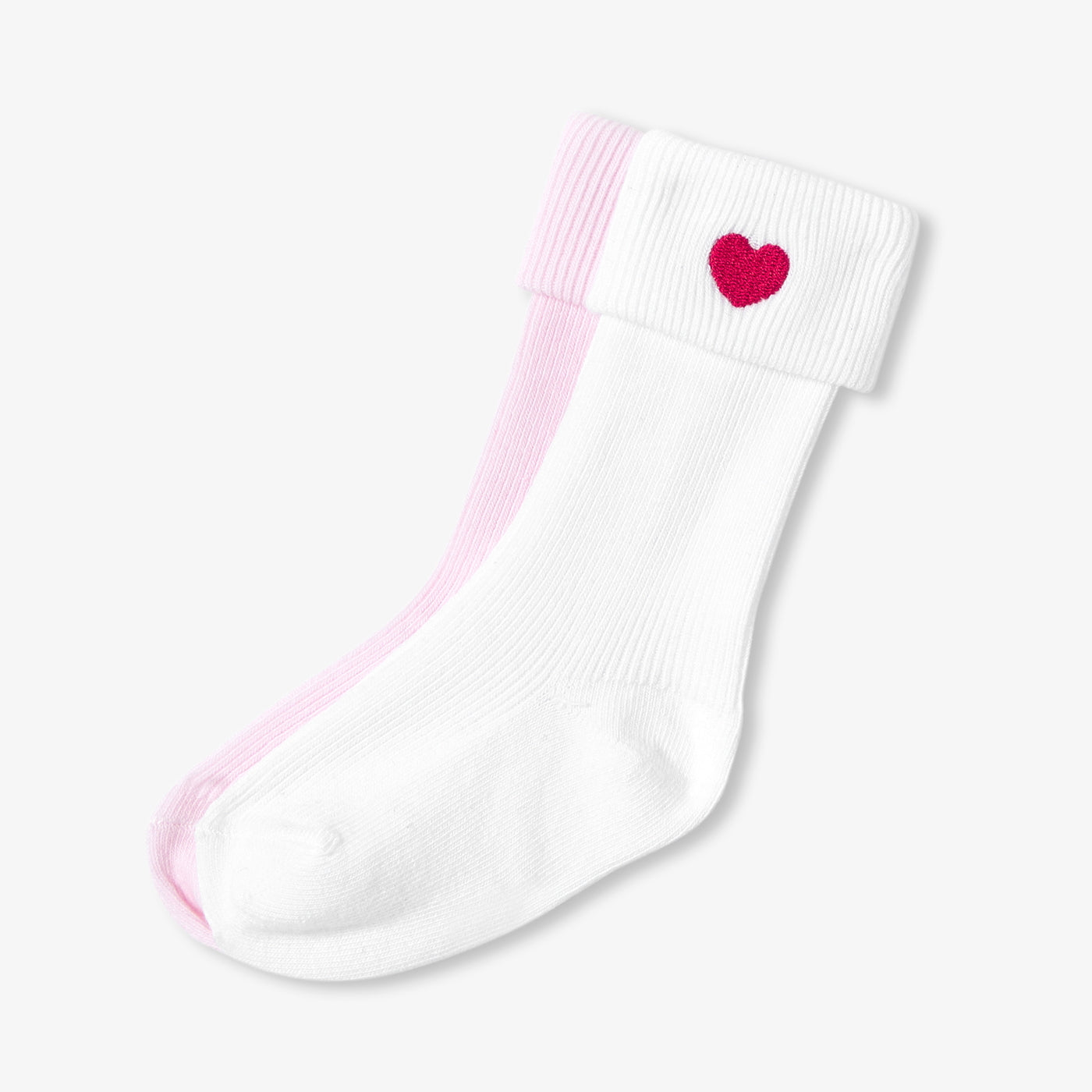 Baby girl sock set - rose/blanc