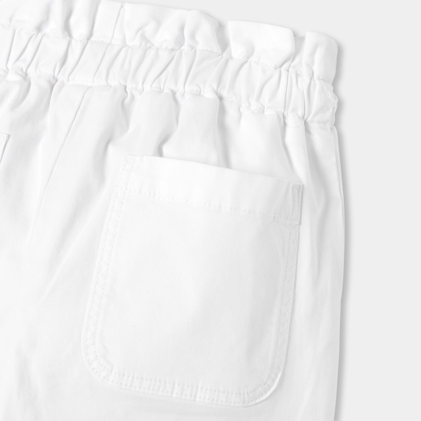 Girl wide-leg twill trousers - blanc jacadi