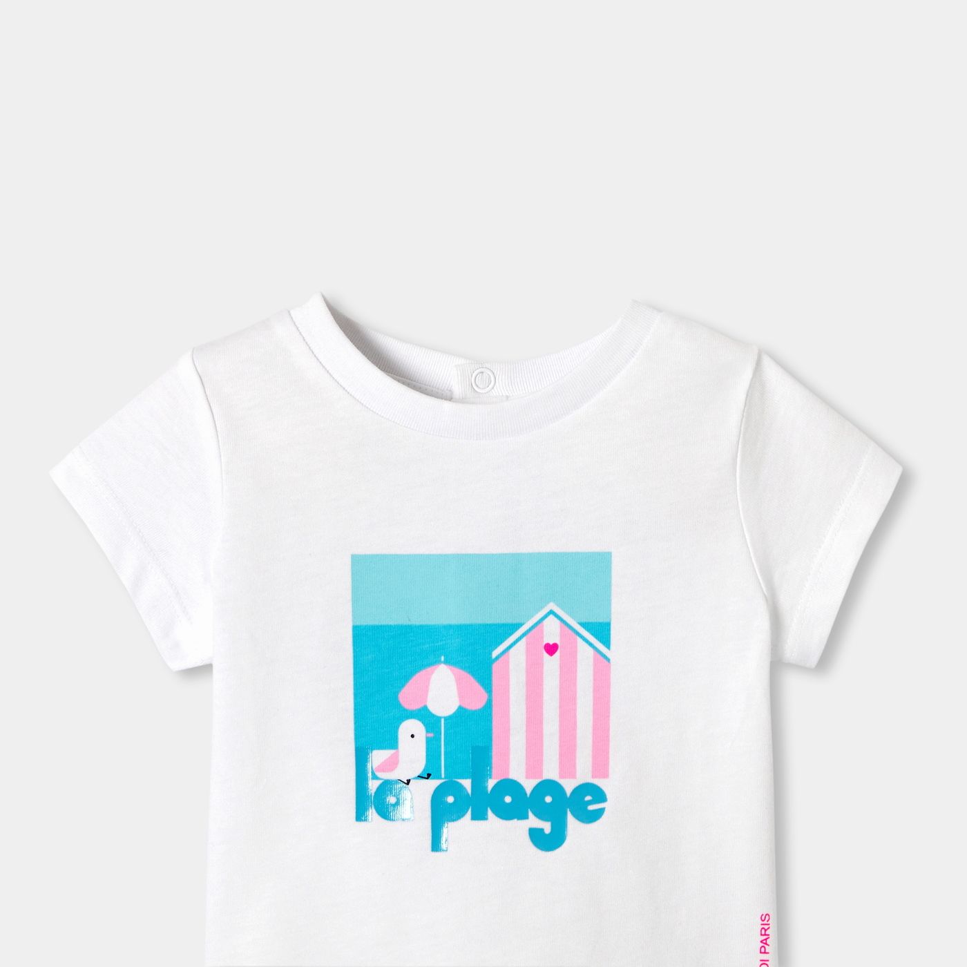 Baby girl cotton T-shirt - blanc jacadi