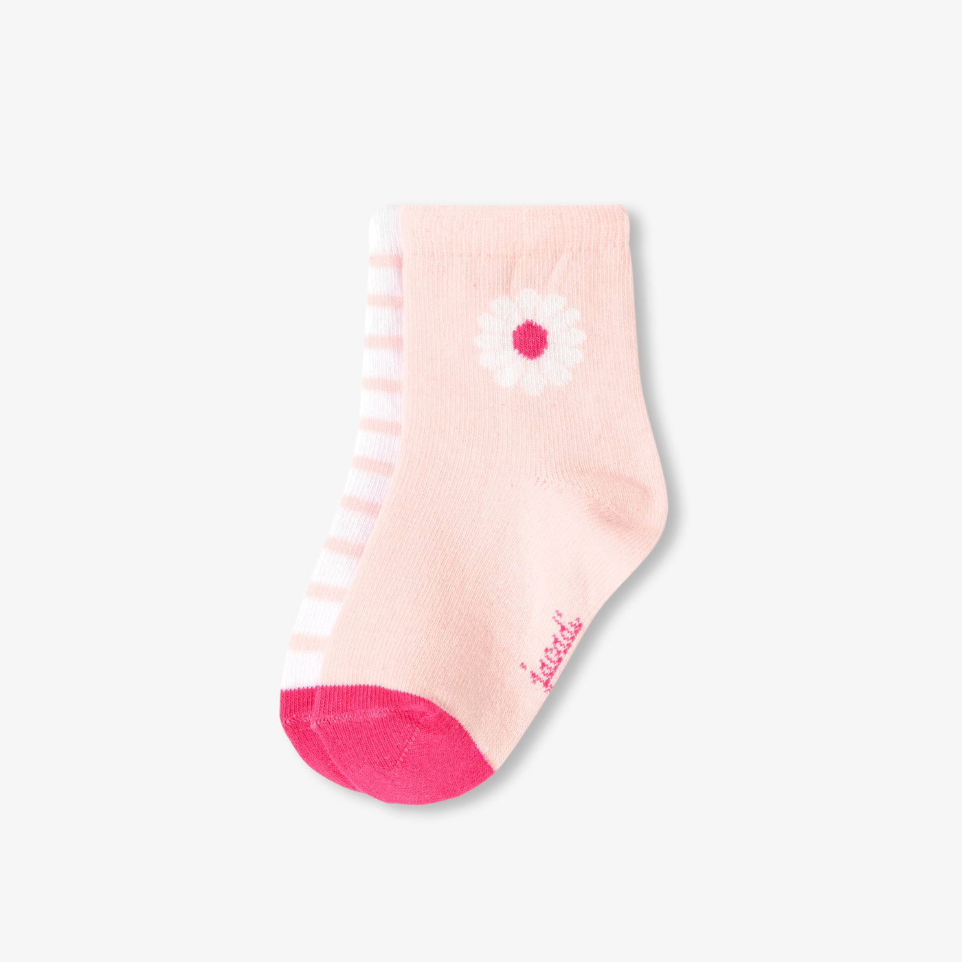 baby girl set of two socks - multico