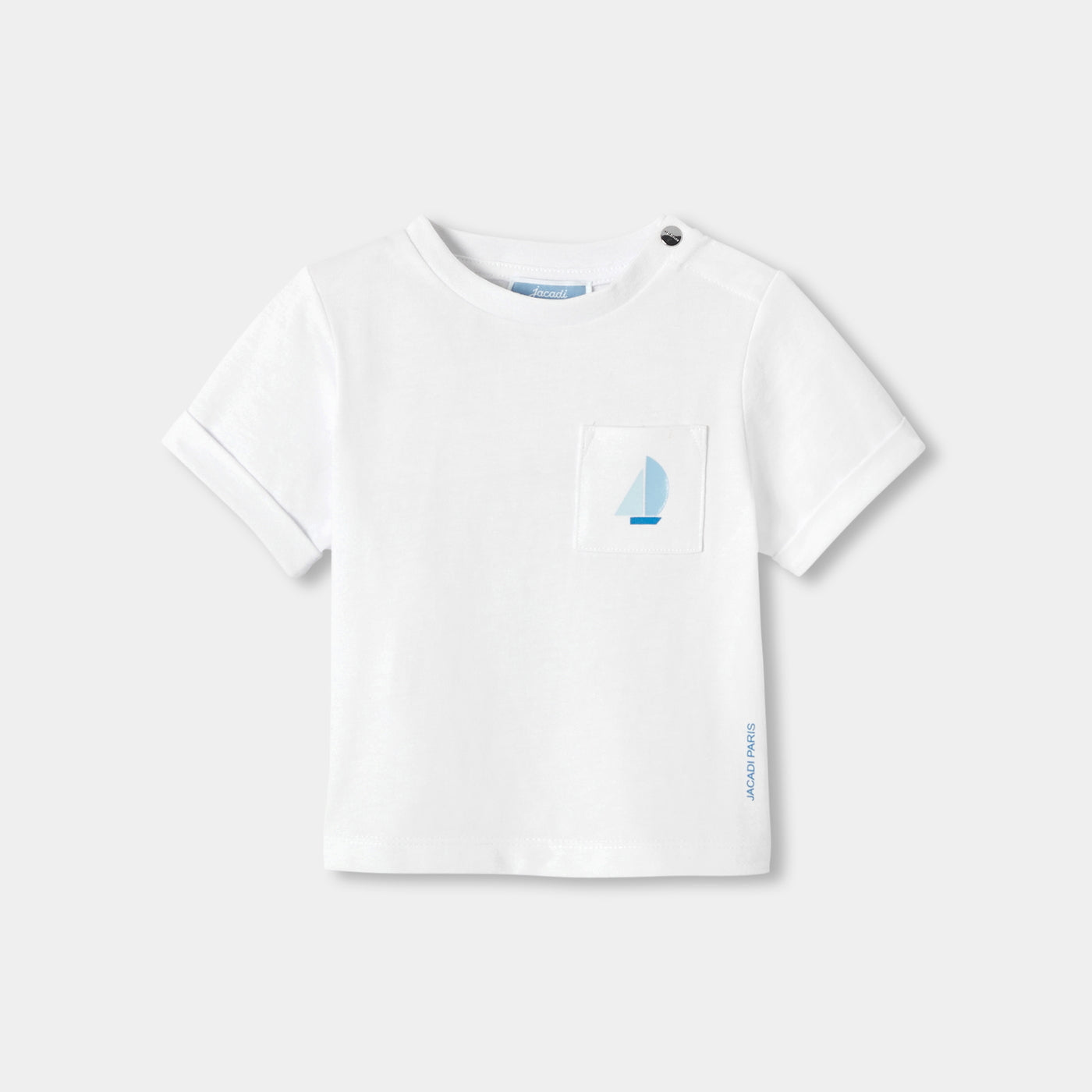 Baby boy organic cotton T-shirt - blanc jacadi