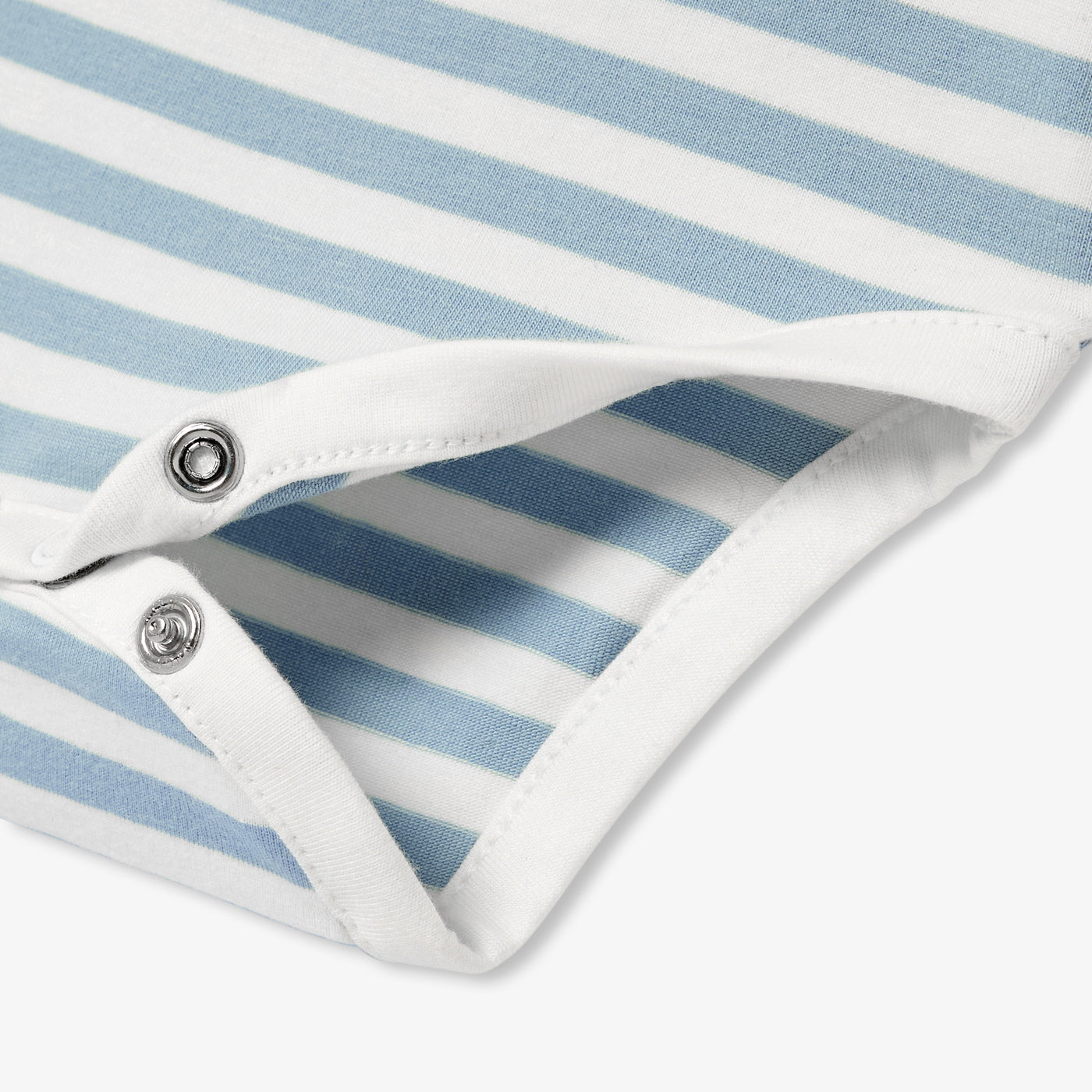 Baby boy striped jersey long-sleeved bodysuit - bleu/blanc