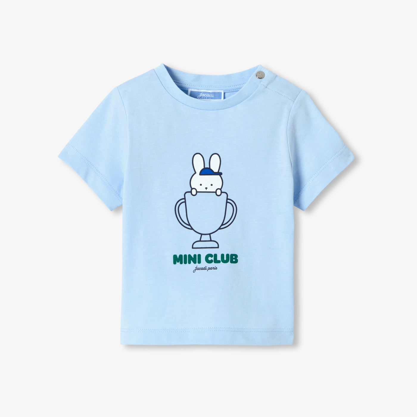 Baby short-sleeved cotton T-shirt - nuage