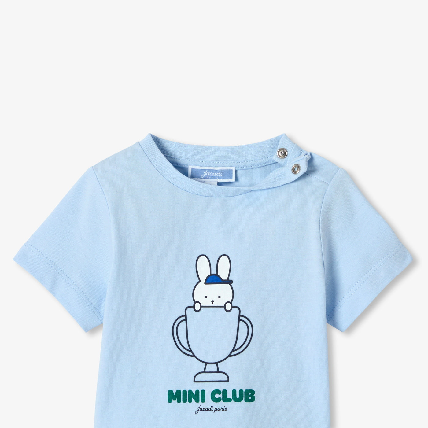 Baby short-sleeved cotton T-shirt - nuage