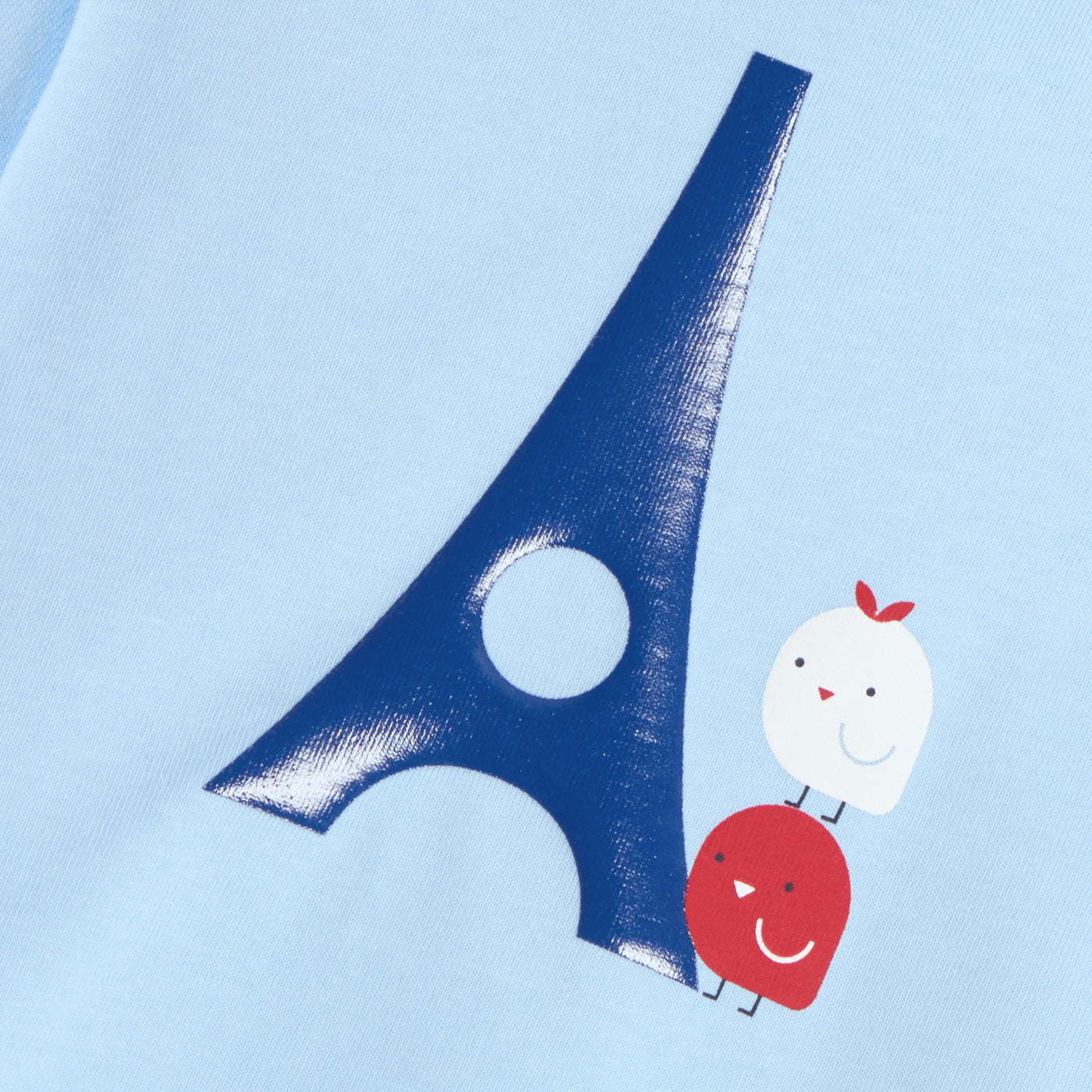 Baby boy long-sleeved cotton T-shirt - bleu clair jacadi