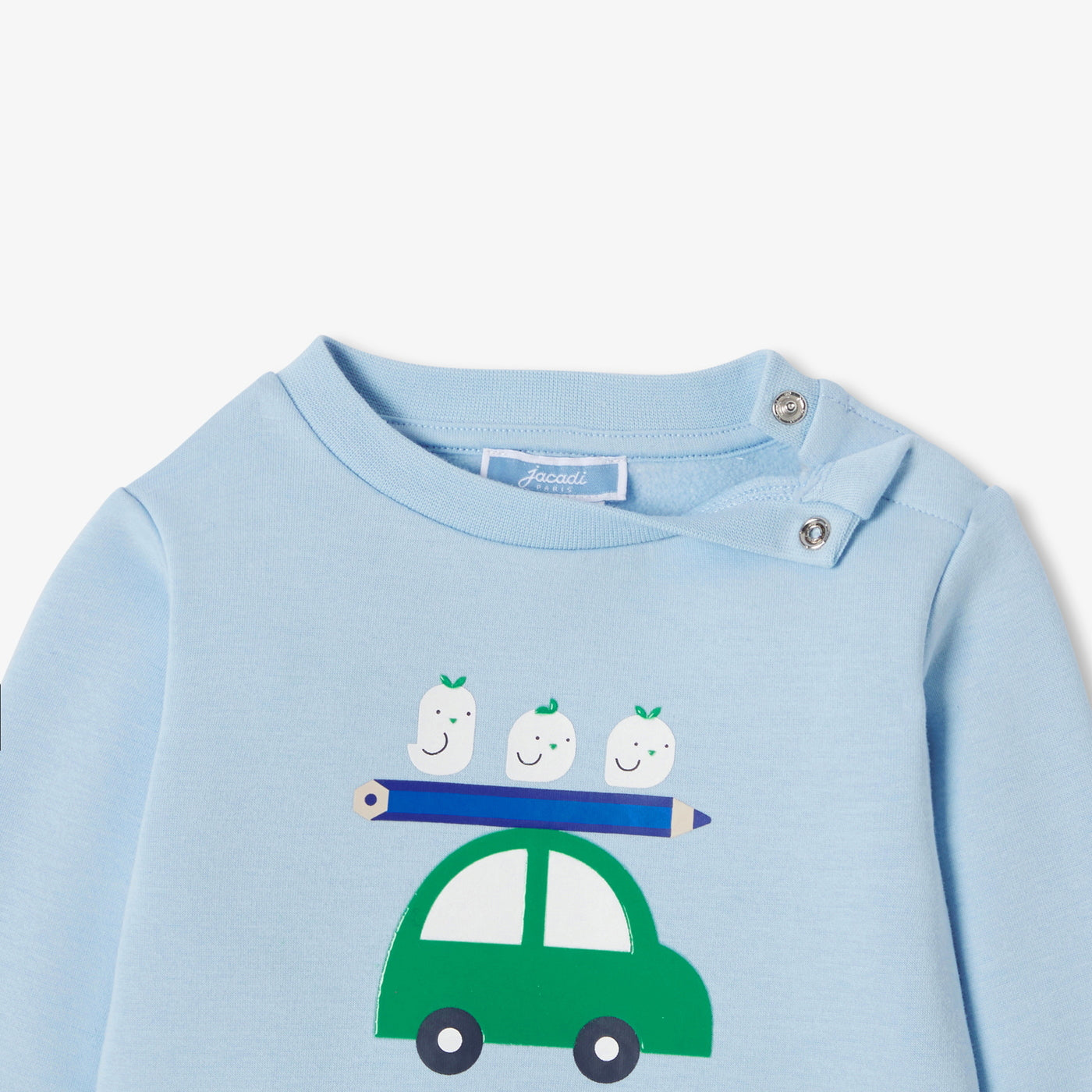 Baby boy fleece sweater - bleu clair jacadi