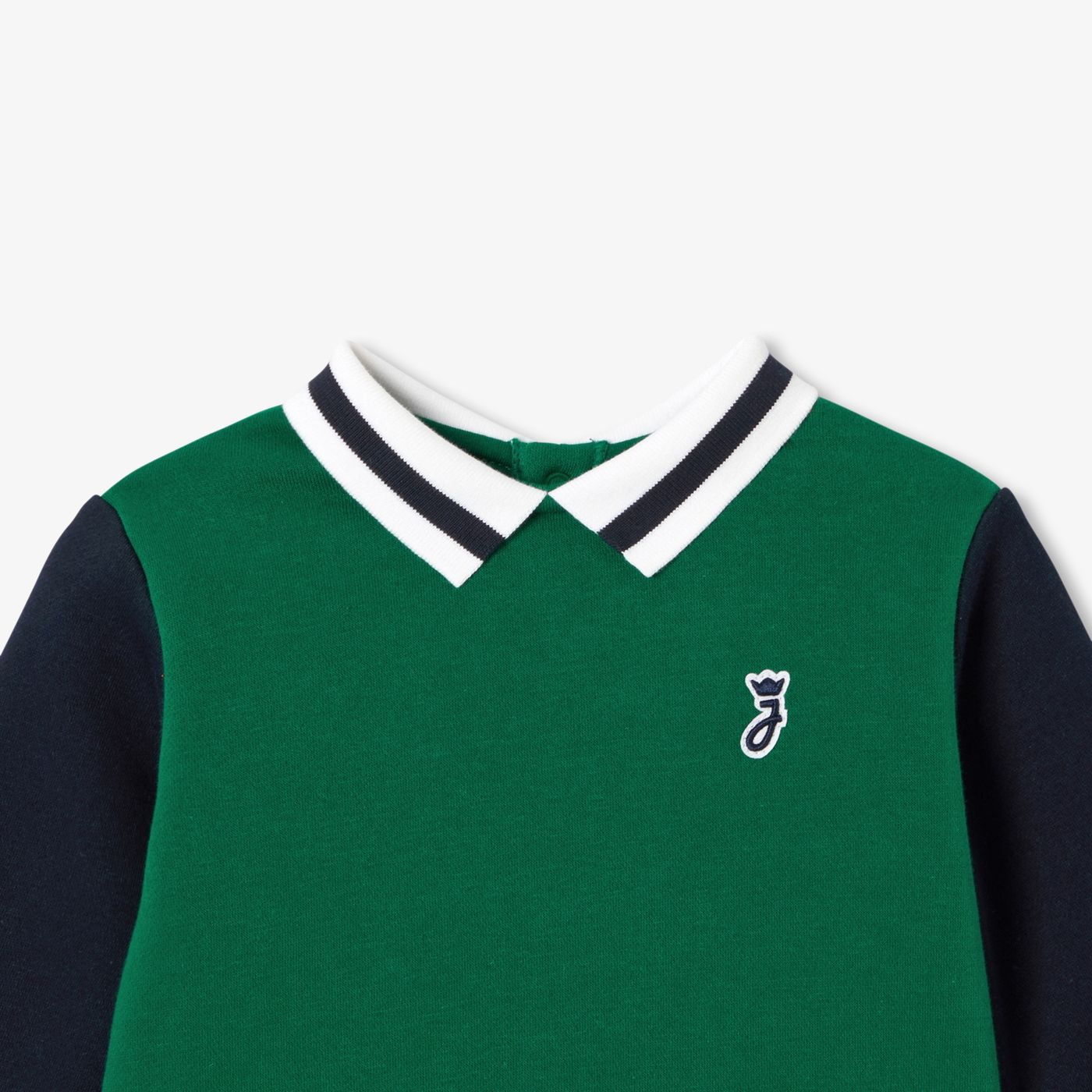 Baby boy fleece set - navy/green