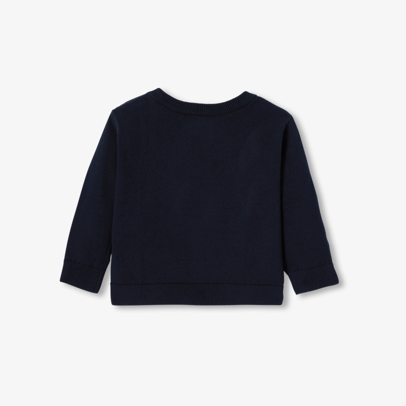 Baby cotton intarsia animal jumper - marine jacadi