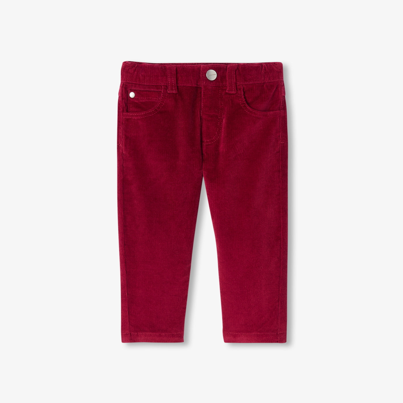 Baby corduroy trousers - rouge rubis