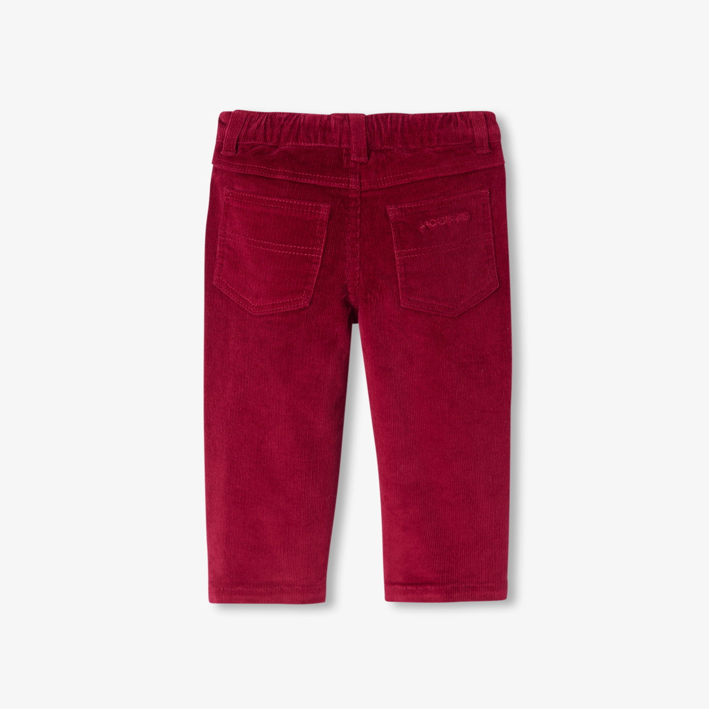 Baby corduroy trousers - rouge rubis