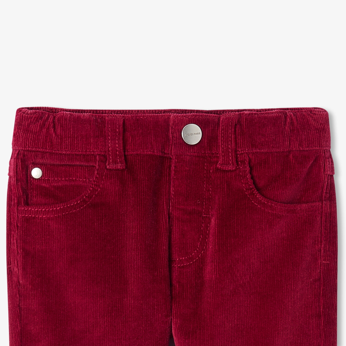 Baby corduroy trousers - rouge rubis