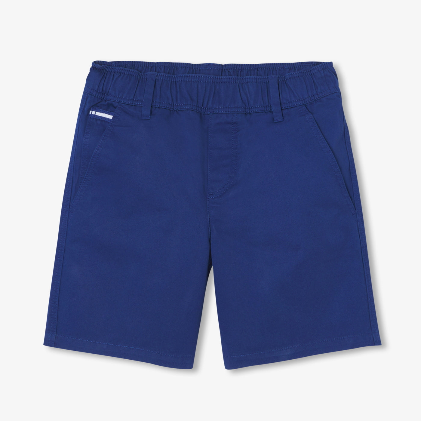 Boy cotton twill Bermuda shorts - bleu fonce