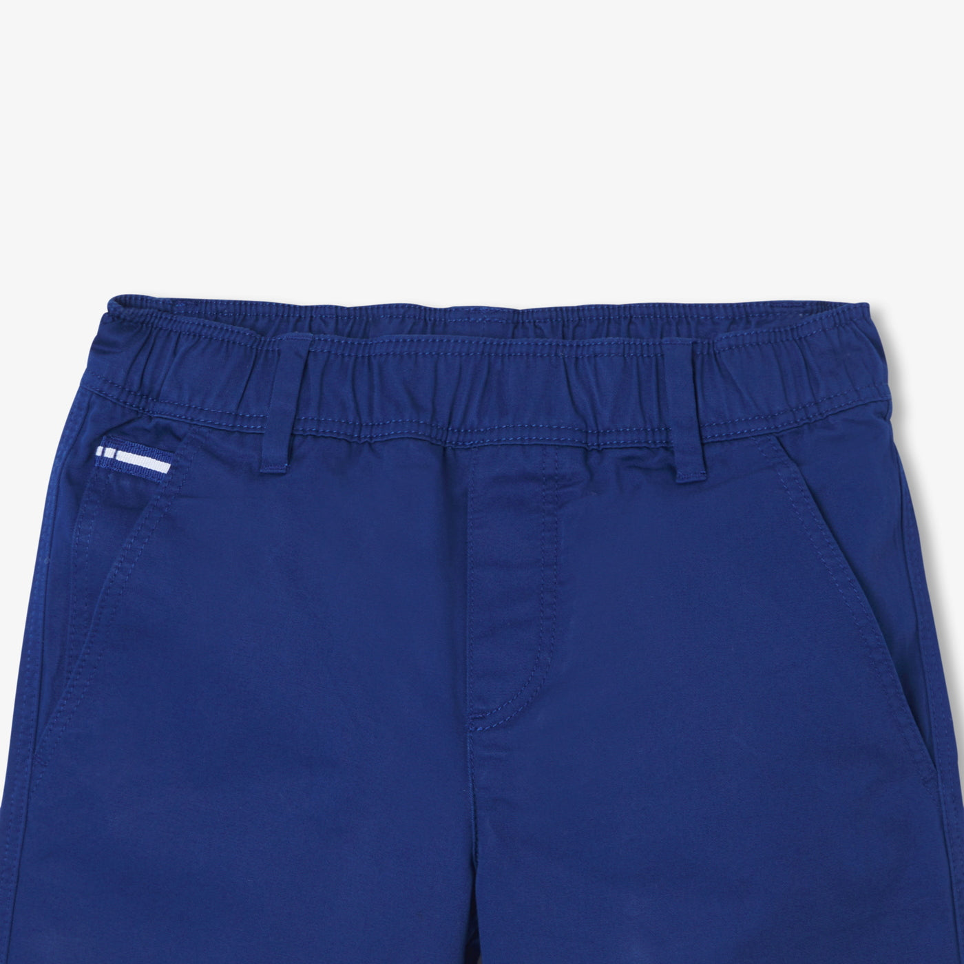 Boy cotton twill Bermuda shorts - bleu fonce