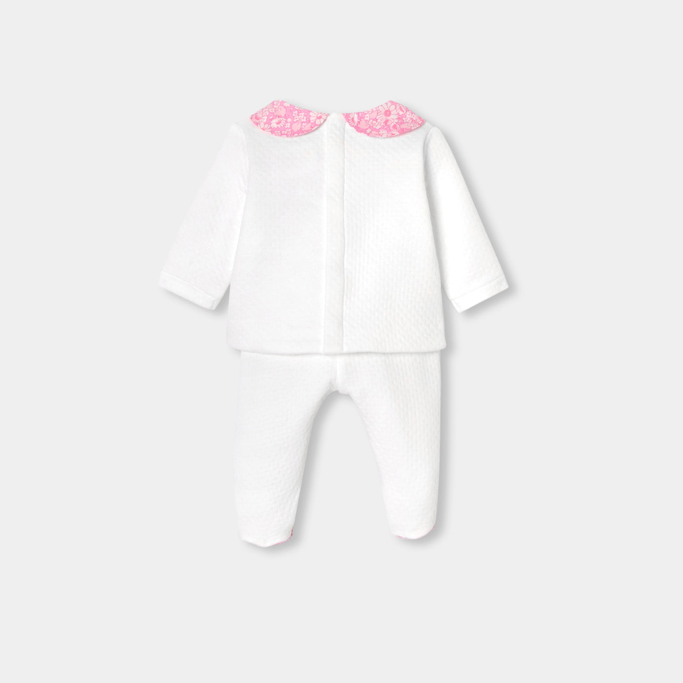 Baby girl double jersey comfort set - blanc jacadi
