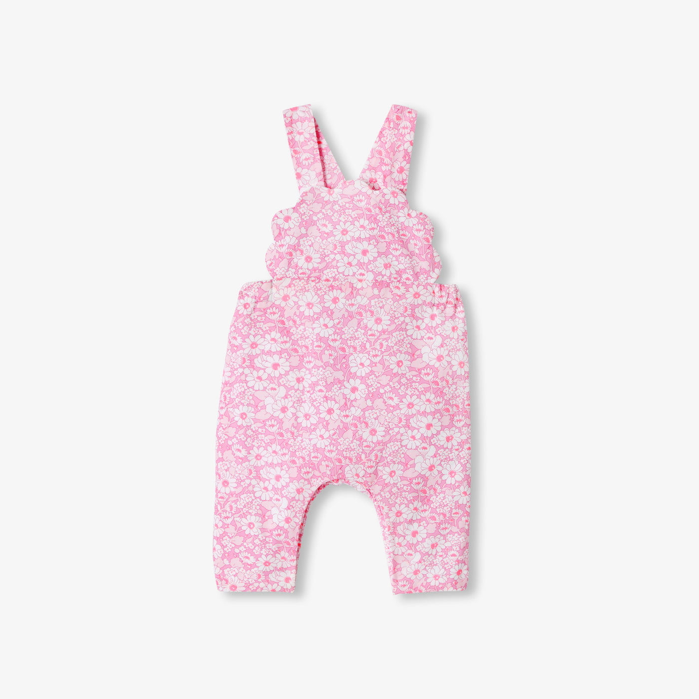 Baby girl Liberty fabric overalls - multico