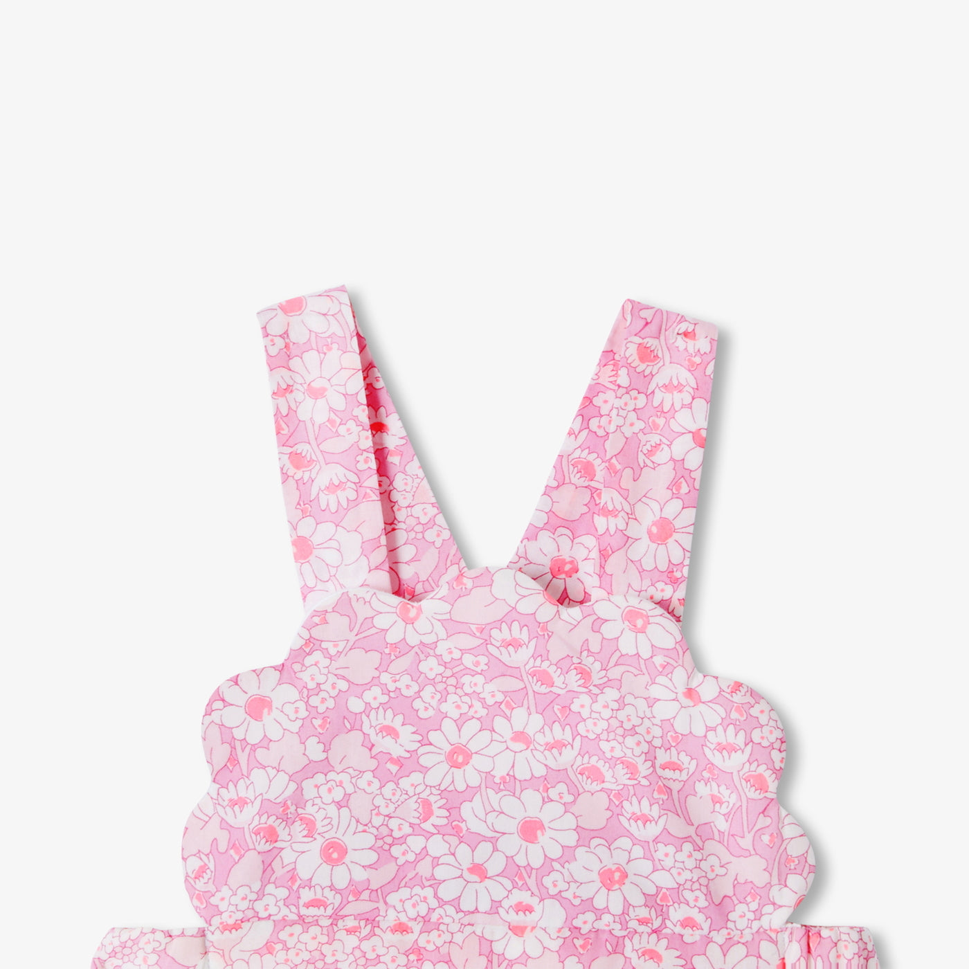 Baby girl Liberty fabric overalls - multico