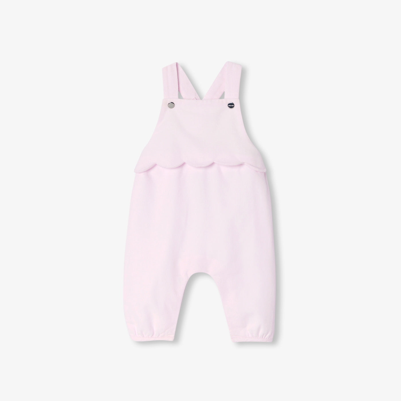 Baby girl velvet overalls - rose pale jacadi
