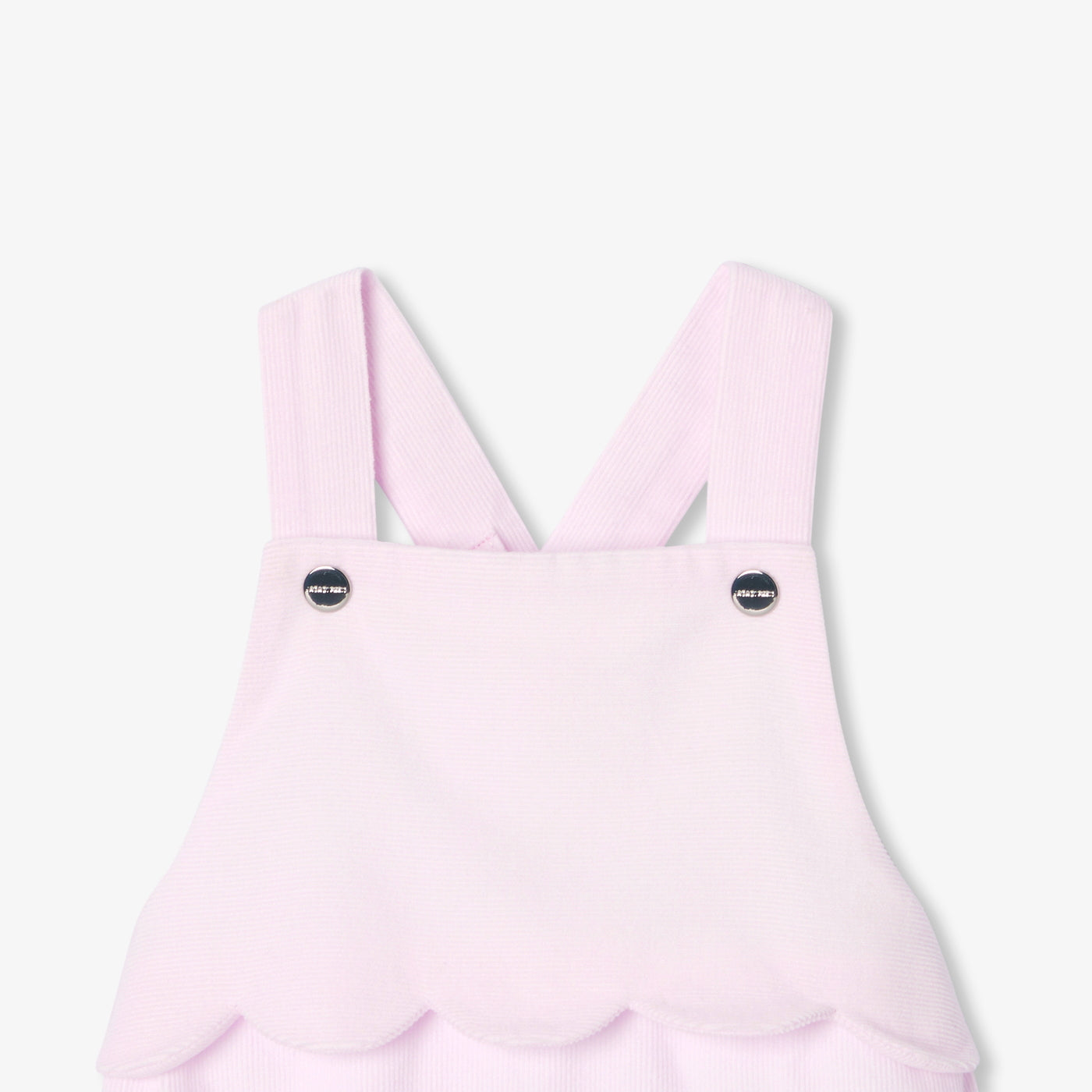 Baby girl velvet overalls - rose pale jacadi