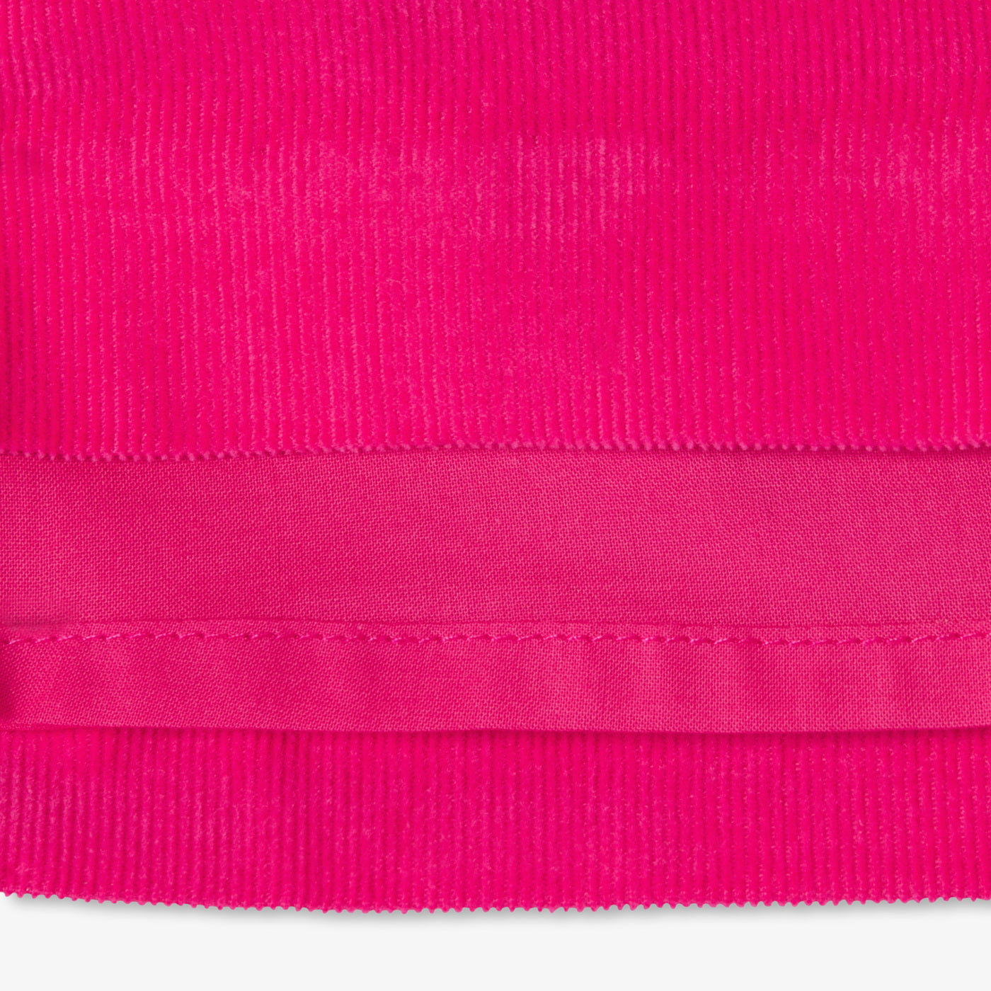 Baby girl pinafore dress in fine-ribbed corduroy - fuschia