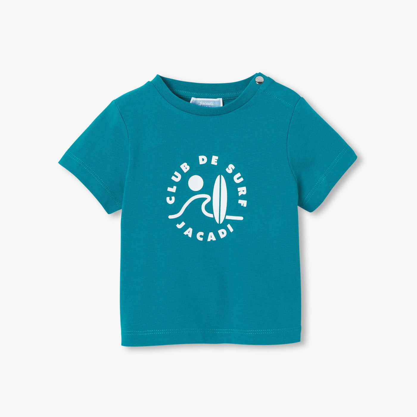 Baby boy cotton T-shirt - petrole