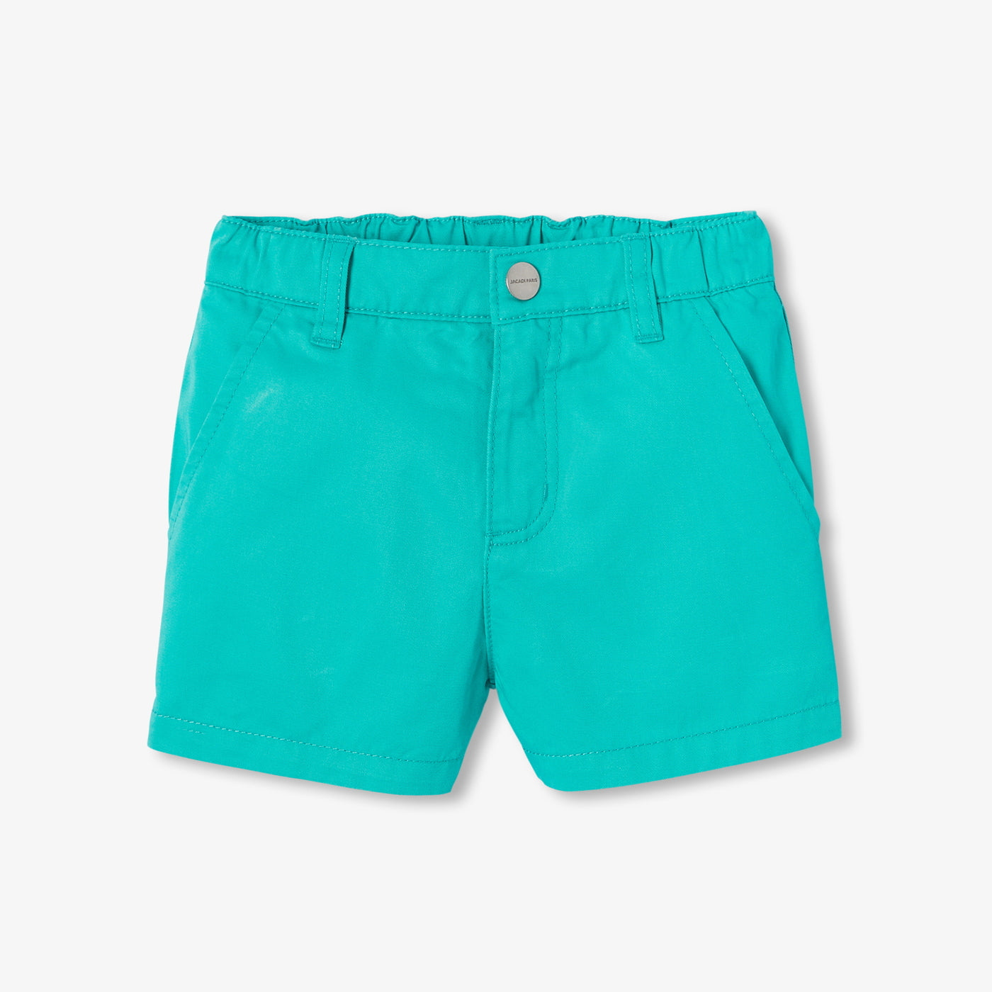Baby boy gabardine shorts - vert emeraude