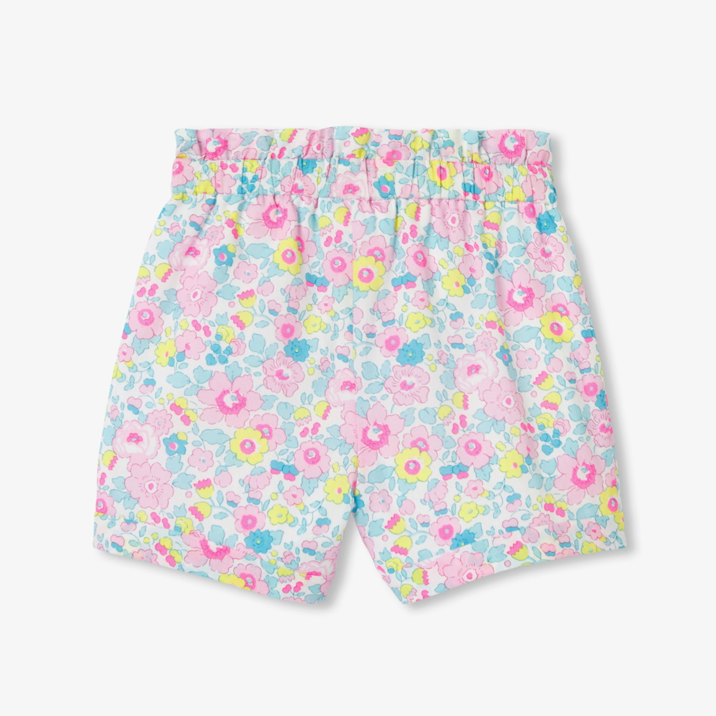 Baby girl shorts in Liberty fabric - blanc/multico