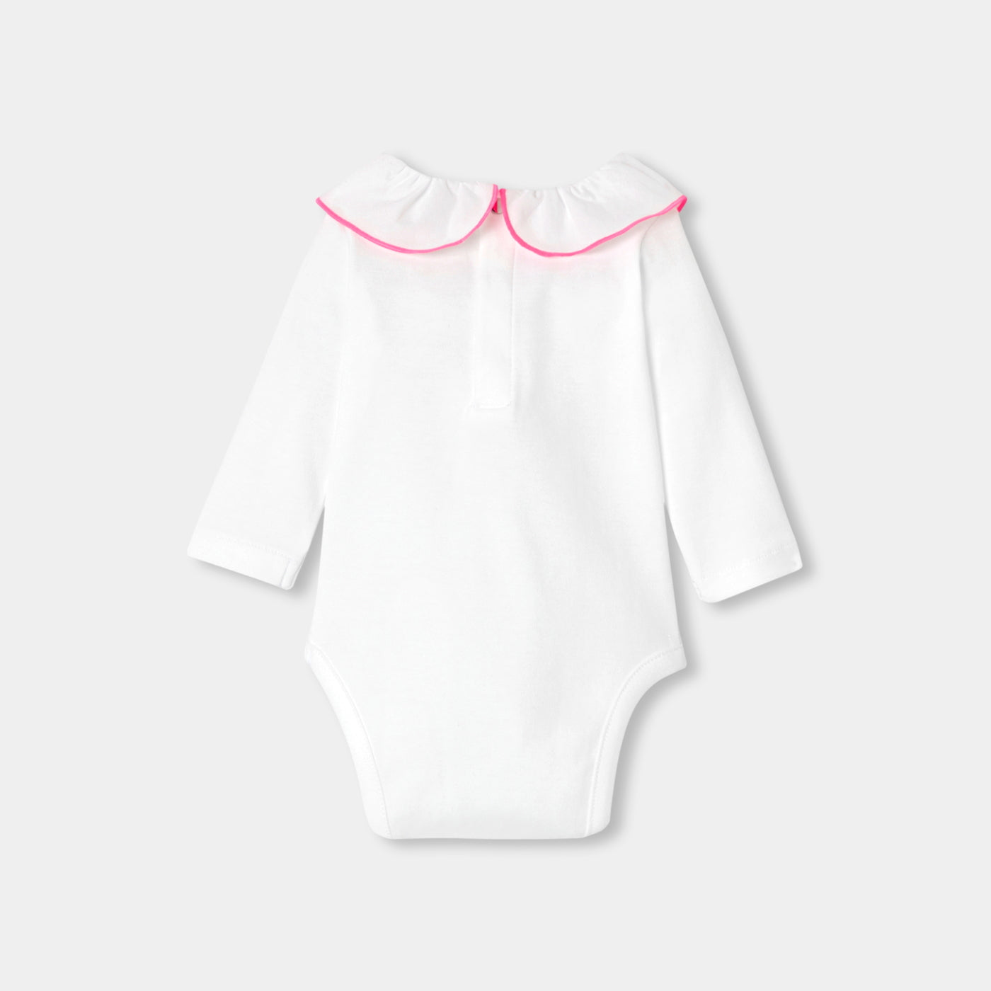Baby girl long-sleeved cotton bodysuit - blanc jacadi