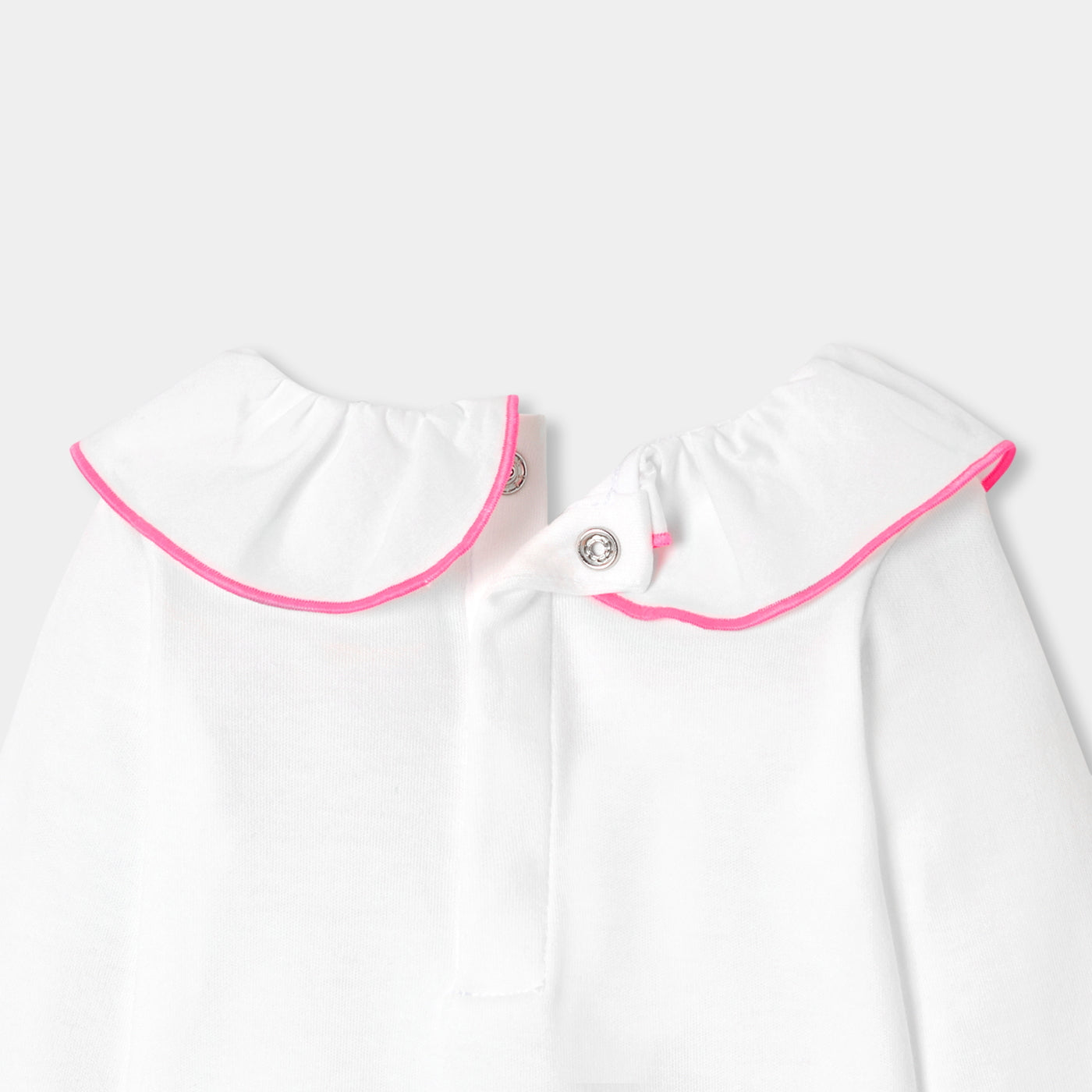 Baby girl long-sleeved cotton bodysuit - blanc jacadi