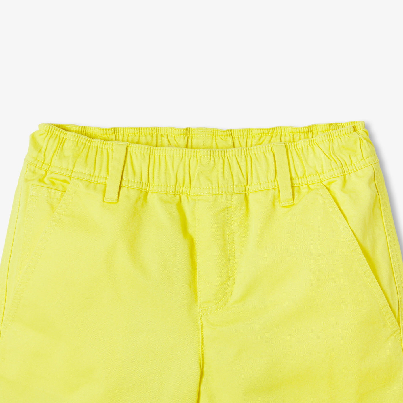 Boy cotton twill Bermuda shorts - jaune soleil