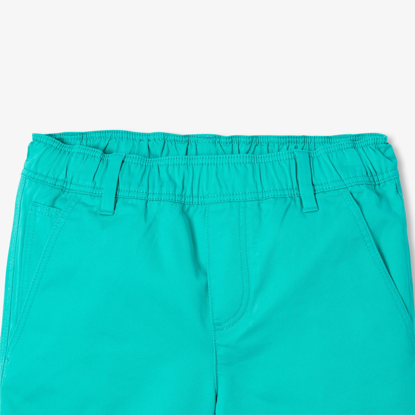 Boy cotton twill Bermuda shorts - vert emeraude