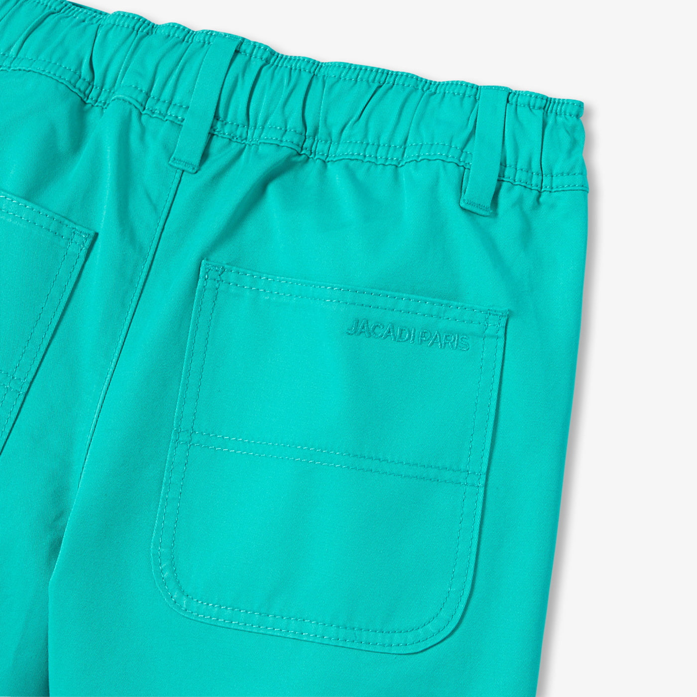 Boy cotton twill Bermuda shorts - vert emeraude