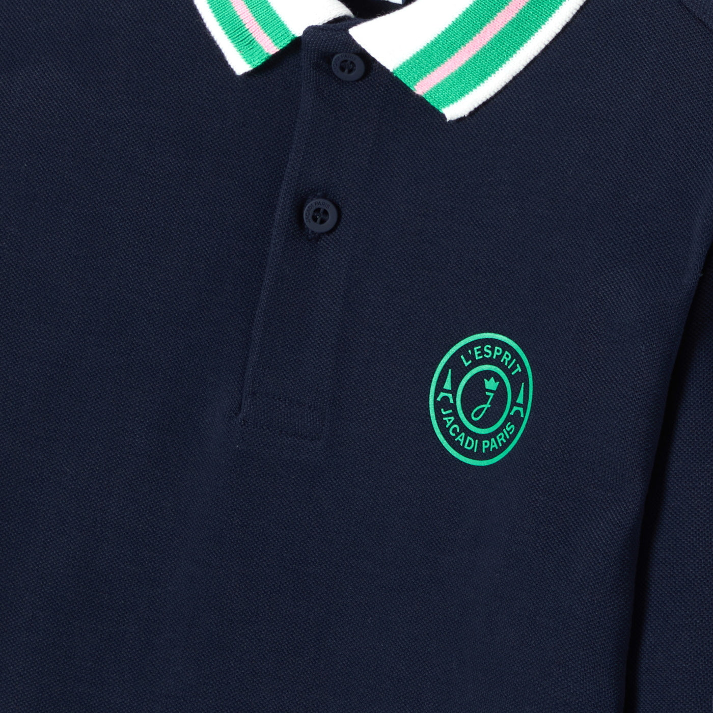 Boy cotton piqué polo shirt - encre